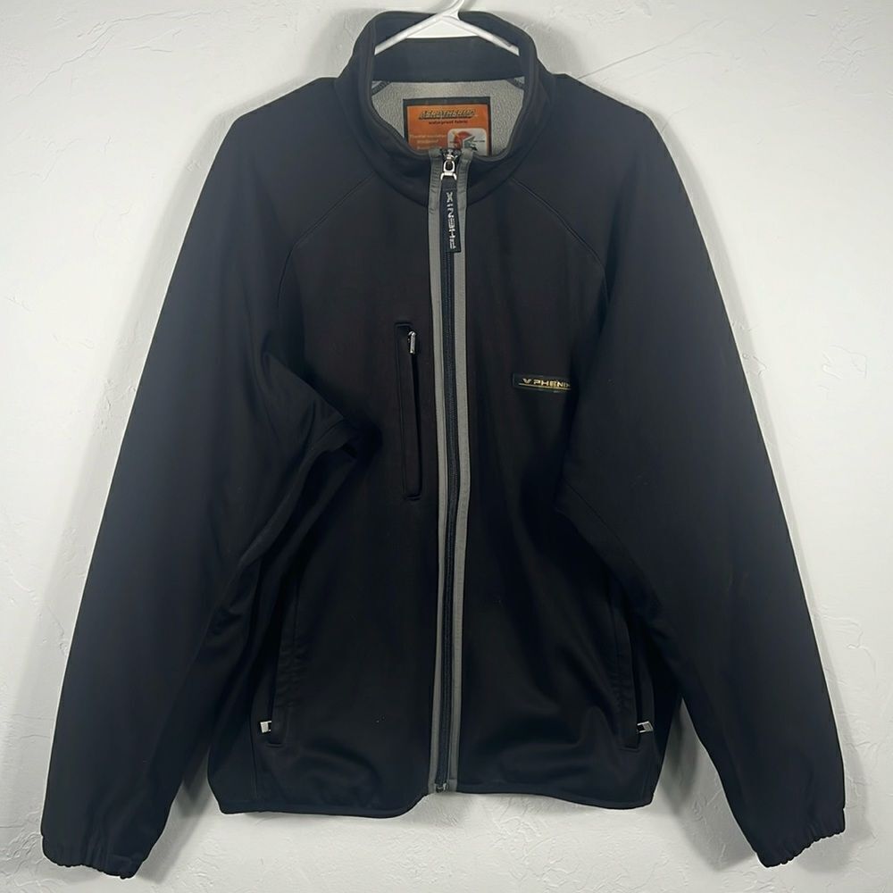 🔥 Black PHENIX Performance‎ Aerothermo Waterproof Jacket - Men Sz Large - EUC